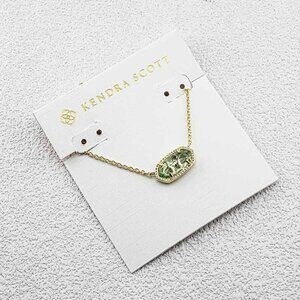 Kendra Scott Light Blue Glass Necklace